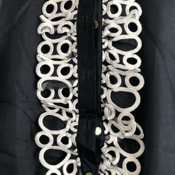 Robert Rodriguez Sleeveless Silk Embroidered Blouse - Picture 3 of 4